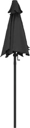 vidaXL - Parasol - 200x224 - cm - aluminium - antraciet