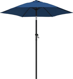 vidaXL - Parasol - 200x224 - cm - aluminium - blauw
