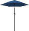 vidaXL - Parasol - 200x224 - cm - aluminium - blauw