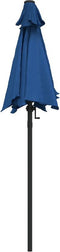 vidaXL - Parasol - 200x224 - cm - aluminium - blauw