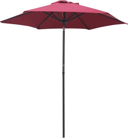 vidaXL - Parasol - 200x224 - cm - aluminium - bordeauxrood