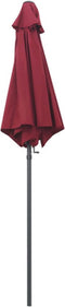 vidaXL - Parasol - 200x224 - cm - aluminium - bordeauxrood