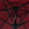 vidaXL - Parasol - 200x224 - cm - aluminium - bordeauxrood