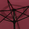 vidaXL - Parasol - 200x224 - cm - aluminium - bordeauxrood