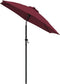 vidaXL - Parasol - 200x224 - cm - aluminium - bordeauxrood