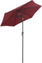 vidaXL - Parasol - 200x224 - cm - aluminium - bordeauxrood