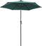 vidaXL - Parasol - 200x224 - cm - aluminium - groen