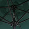 vidaXL - Parasol - 200x224 - cm - aluminium - groen