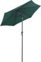vidaXL - Parasol - 200x224 - cm - aluminium - groen