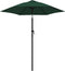 vidaXL - Parasol - 200x224 - cm - aluminium - groen
