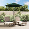 vidaXL - Parasol - 200x224 - cm - aluminium - groen