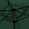 vidaXL - Parasol - 200x224 - cm - aluminium - groen
