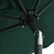 vidaXL - Parasol - 200x224 - cm - aluminium - groen