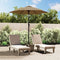 vidaXL - Parasol - 200x224 - cm - aluminium - taupe