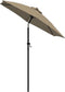 vidaXL - Parasol - 200x224 - cm - aluminium - taupe