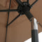 vidaXL - Parasol - 200x224 - cm - aluminium - taupe