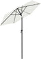 vidaXL - Parasol - 200x224 - cm - aluminium - zandwit