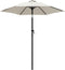vidaXL - Parasol - 200x224 - cm - aluminium - zandwit