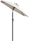 vidaXL - Parasol - 200x224 - cm - aluminium - zandwit