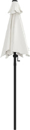 vidaXL - Parasol - 200x224 - cm - aluminium - zandwit