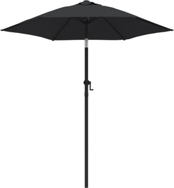 vidaXL - Parasol - 200x224 - cm - aluminium - zwart