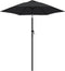 vidaXL - Parasol - 200x224 - cm - aluminium - zwart