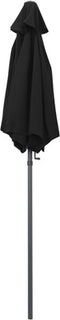 vidaXL - Parasol - 200x224 - cm - aluminium - zwart