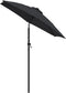 vidaXL - Parasol - 200x224 - cm - aluminium - zwart