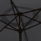 vidaXL - Parasol - 200x224 - cm - aluminium - zwart
