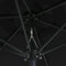 vidaXL - Parasol - 200x224 - cm - aluminium - zwart