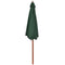 vidaXL - Parasol - 258 - cm - groen