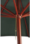 vidaXL - Parasol - 258 - cm - groen