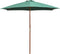 vidaXL - Parasol - 270x270 - cm - houten - paal - groen