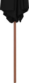 vidaXL - Parasol - 270x270 - cm - houten - paal - groen