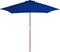 vidaXL - Parasol - 270x270 - cm - houten - paal - groen