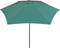 vidaXL - Parasol - 270x270 - cm - houten - paal - groen