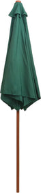 vidaXL - Parasol - 270x270 - cm - houten - paal - groen