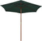 vidaXL - Parasol - 270x270 - cm - houten - paal - groen