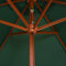 vidaXL - Parasol - 270x270 - cm - houten - paal - groen