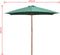 vidaXL - Parasol - 270x270 - cm - houten - paal - groen