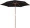 vidaXL - Parasol - 270x270 - cm - houten - paal - groen