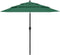 vidaXL - Parasol - 3-laags - met - aluminium - paal - 2,5 - m - groen