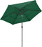 vidaXL - Parasol - 3-laags - met - aluminium - paal - 2,5 - m - groen