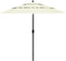 vidaXL - Parasol - 3-laags - met - aluminium - paal - 2,5 - m - zandkleurig