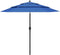 vidaXL - Parasol - 3-laags - met - aluminium - paal - 2,5 - m - azuurblauw