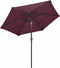 vidaXL - Parasol - 3-laags - met - aluminium - paal - 2,5 - m - bordeauxrood