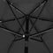 vidaXL - Parasol - 3-laags - met - aluminium - paal - 2,5 - m - antracietkleurig