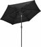 vidaXL - Parasol - 3-laags - met - aluminium - paal - 2,5 - m - antracietkleurig
