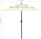 vidaXL - Parasol - 3-laags - met - aluminium - paal - 2,5 - m - zandkleurig