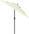 vidaXL - Parasol - 3-laags - met - aluminium - paal - 2,5 - m - zandkleurig